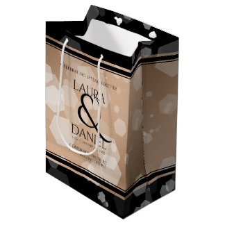 Elegant 28. Linen Hochzeitstag Feier Mittlere Geschenktüte
