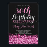 Elegant 30. Geburtstag Party Glitzern Pink Einladung<br><div class="desc">Elegante 30. Geburtstag Party Glitzern Rosa Einladung Vorlage. Ideal für den 30. Geburtstag und mehr!</div>