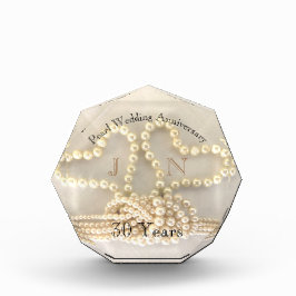 Elegant 30. Pearl Wedding Anniversary-Geschenk Fotoblock