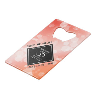 Elegant 35. Geburtstagsfeier der Korallen Geldbeutel Flaschenöffner