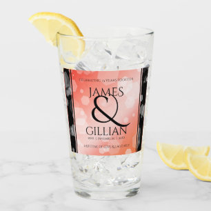 Elegant 35. Geburtstagsfeier der Korallen Glas