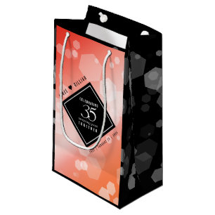 Elegant 35. Geburtstagsfeier der Korallen Kleine Geschenktüte