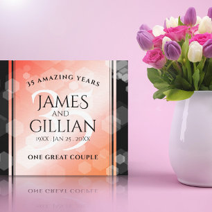 Elegant 35. Geburtstagsfeier der Korallen Leinwanddruck