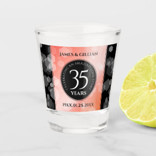 Elegant 35. Geburtstagsfeier der Korallen Schnapsglas