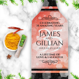 Elegant 35. Geburtstagsfeier der Korallen Schneidebrett