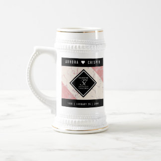 Elegant 37. Alabaster Hochzeitstag Bierglas