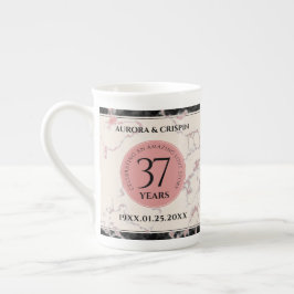 Elegant 37. Alabaster Hochzeitstag Prozellantasse