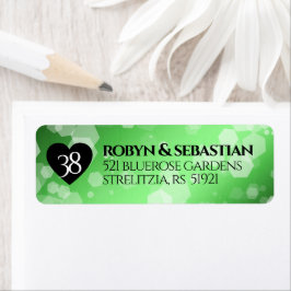 Elegant 38. Emerald Wedding Jubiläum