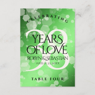 Elegant 38. Emerald Wedding Jubiläum Dankeskarte