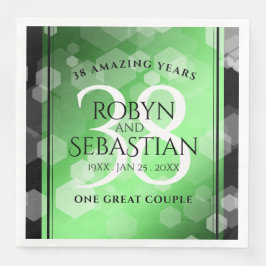 Elegant 38. Emerald Wedding Jubiläum Serviette