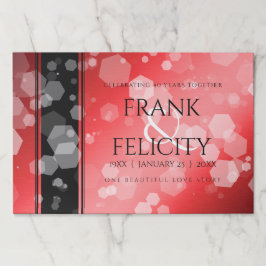 Elegant 40. 80. Ruby Wedding Jubiläum