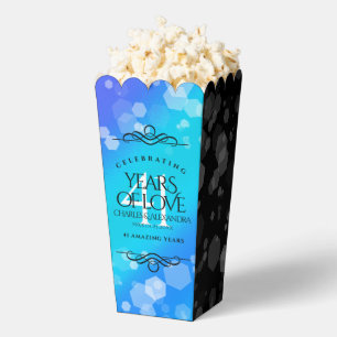 Elegant 41. Blue Topaz Hochzeitstag Geschenkschachtel