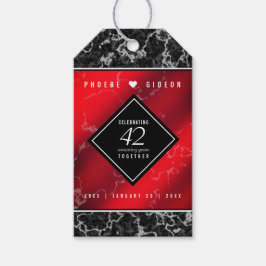 Elegant 42. Jasper Hochzeitstag Geschenkanhänger