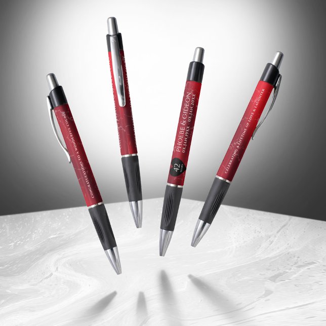 Elegant 42. Jasper Hochzeitstag Kugelschreiber (Elegant 42nd Jasper Wedding Anniversary Pen Cover Photo)