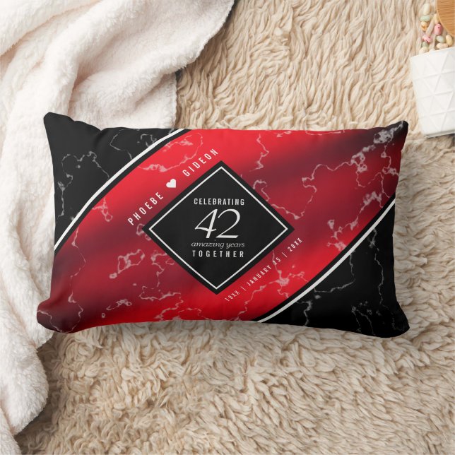 Elegant 42. Jasper Hochzeitstag Lendenkissen (Decke)
