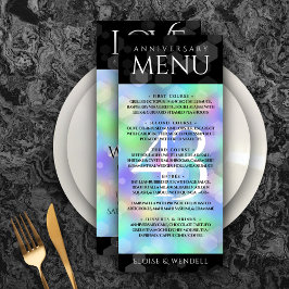 Elegant 43. Opal Hochzeitstag Menükarte
