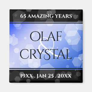 Elegant 45. 65. Sapphire Hochzeit Jahrestag Magnet