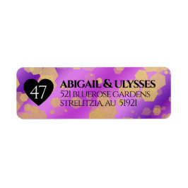 Elegant 47. Geburtstag von Amethyst
