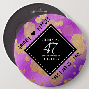 Elegant 47. Geburtstag von Amethyst Button