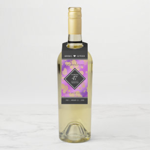 Elegant 47. Geburtstag von Amethyst Flaschenanhänger