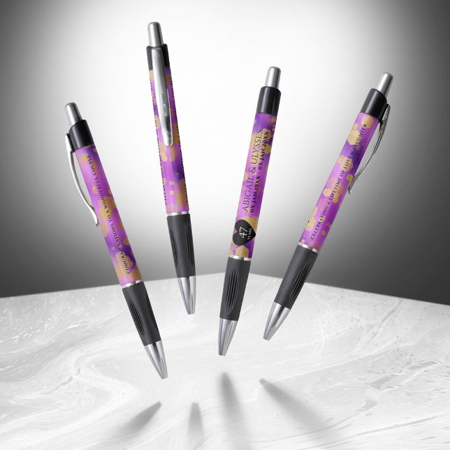 Elegant 47. Geburtstag von Amethyst Kugelschreiber (Elegant 47th Amethyst Wedding Anniversary Pen Cover Photo)