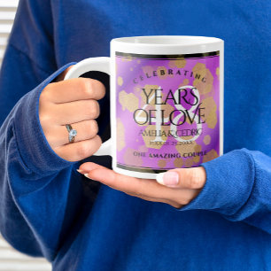 Elegant 48. Geburtstag von Amethyst Jumbo-Tasse