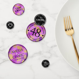 Elegant 48. Geburtstag von Amethyst Konfetti