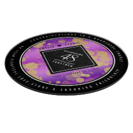 Elegant 48. Geburtstag von Amethyst Schneidebrett