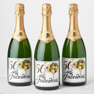 Elegant 50. Geburtstag Gold Confetti Black Type