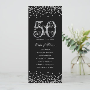 Elegant 50. Geburtstag Programm Danke U Silver Bla