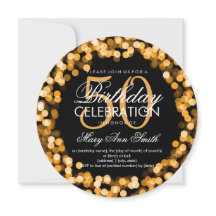 Elegant 50. Geburtstag Sparkling Lights Gold