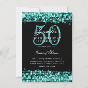 Elegant 50. Geburtstagsparty Programm Türkisches M