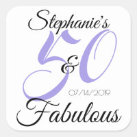 Elegant 50 und fabelhaft Personalisierter Geburtst