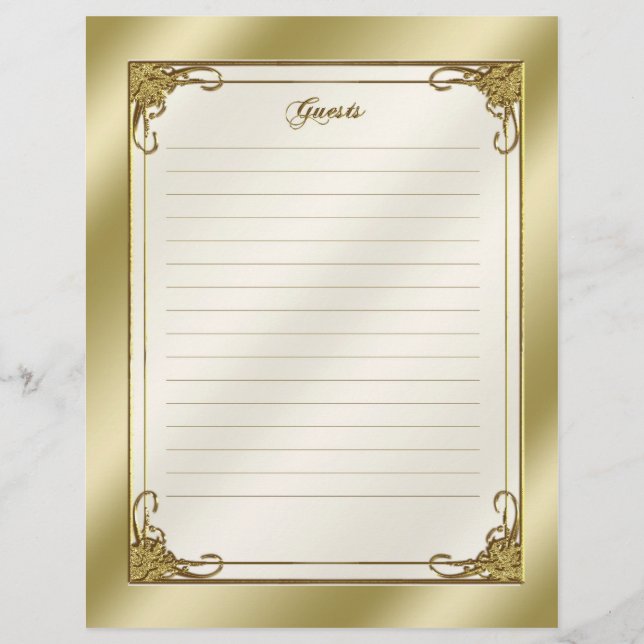 Elegant 50. Wedding Anniversary Gast (Vorderseite)