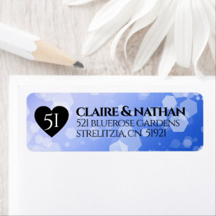 Elegant 51. Saphire Hochzeitstag