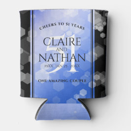 Elegant 51. Saphire Hochzeitstag Dosenkühler