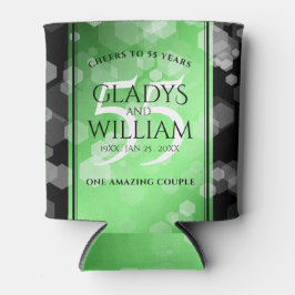 Elegant 55. Emerald Wedding Jubiläum Dosenkühler