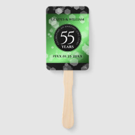 Elegant 55. Emerald Wedding Jubiläum Fächer