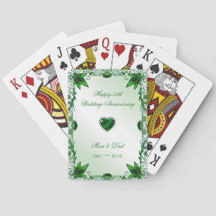 Elegant 55. Hochzeit Spielkarten