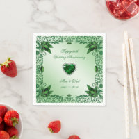 Elegant 55. Hochzeitspapier Napkins