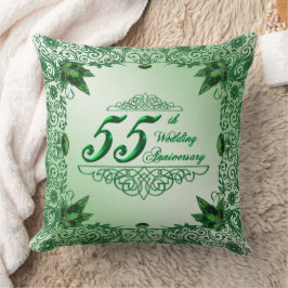 Elegant 55. Hochzeitsszenario Kissen
