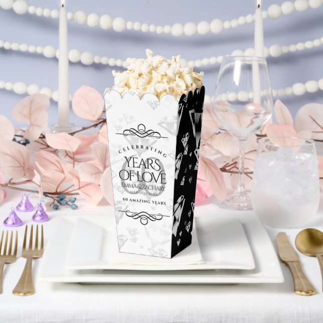 Elegant 60. Diamond Wedding Jubiläum Geschenkschachtel (Hochzeit)