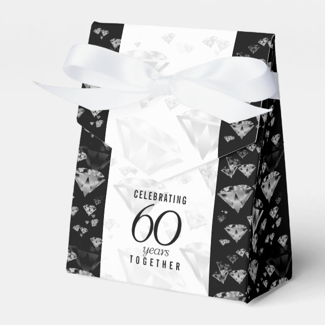 Elegant 60. Diamond Wedding Jubiläum Geschenkschachtel (Vorderseite)