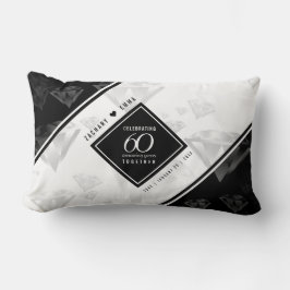 Elegant 60. Diamond Wedding Jubiläum Lendenkissen