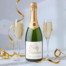 Elegant 60 und Fabelhaft Geburtstagsfeier Weißgold