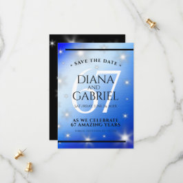 Elegant 67. Star Sapphire Hochzeit Jahrestag Save The Date