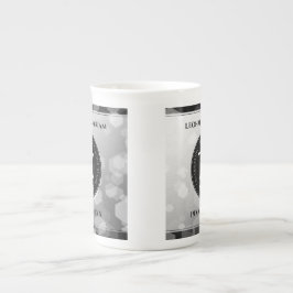 Elegant 70. Platinum Hochzeitstag Prozellantasse