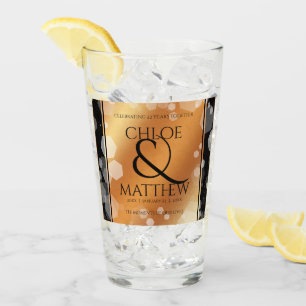 Elegant 7. 22. 49. Geburtstag der Kupferhochzeit Glas