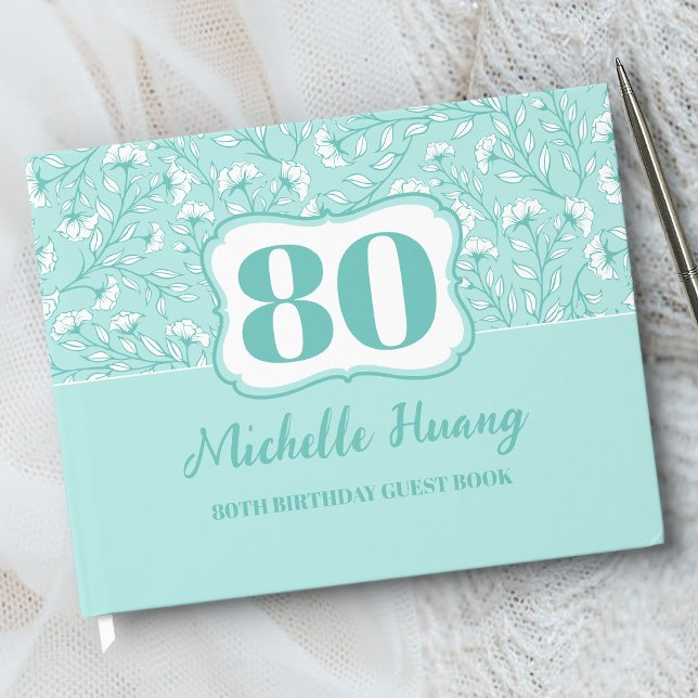 Elegant 80. Geburtstag Gästebuch (Von Creator hochgeladen)