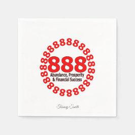 Elegant 888 Angel Number Paper Napkins Serviette
